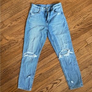 American Eagle Outfitters Women's Light Blue High Rise Jeans